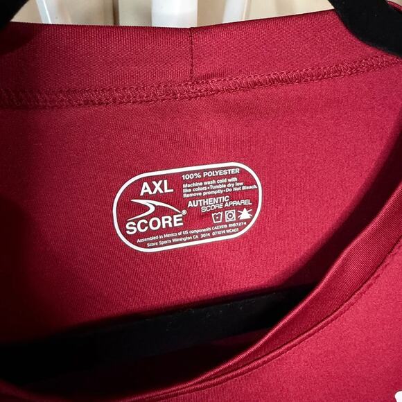 YMCA Maroon XL Quick Dry Coach T-Shirt - Picture 2 of 3